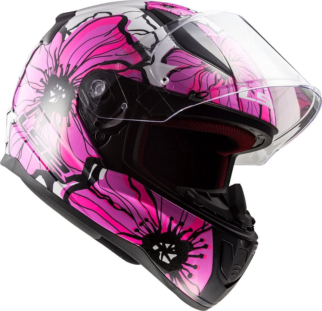 LS2, Casco Integral de Moto Rapid, Poppies, XS