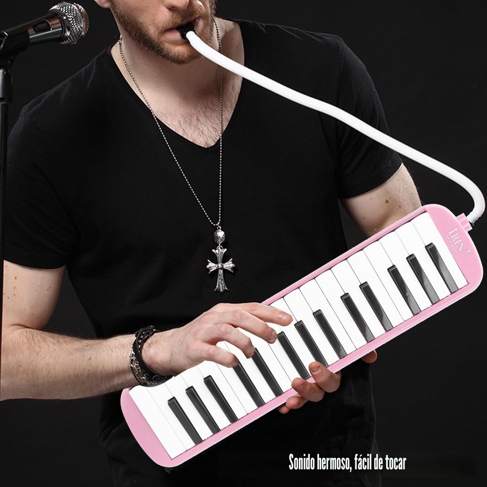 Gaeirt Melodica de 32 Teclas para Principiantes (Rosado)