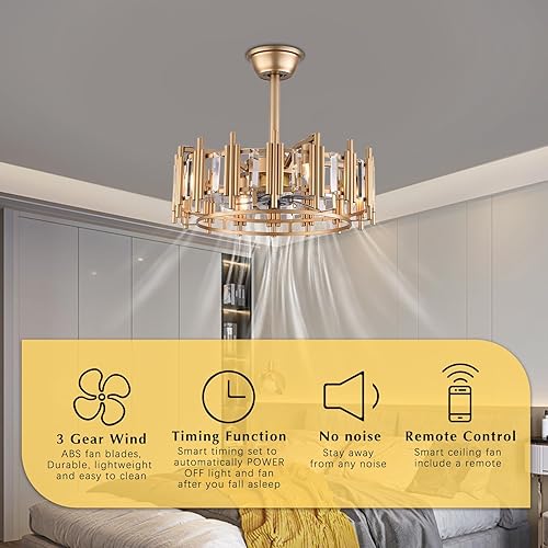 Miniatura 3 de Ventiladores de techo enjaulados con control remoto de luces, kits de iluminación de ventilador de techo cerrado, ventiladores de techo de granja