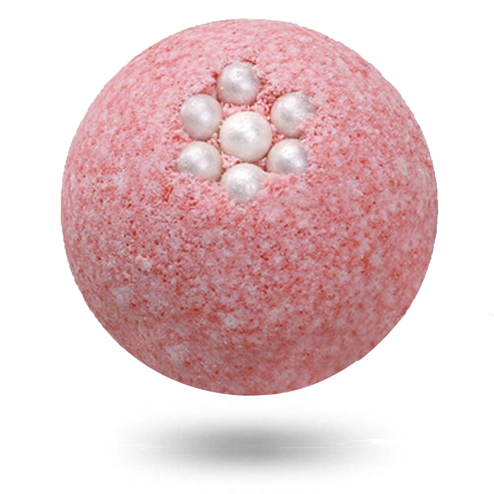 Infused Bath Bomb,TOPIND 100g Handmade Peach Bath Bundle with Soluble Pearl for Girls and Kids, Birthday Christmas Valentines Anniversaries Halloween, Vegan and Cruelty Free