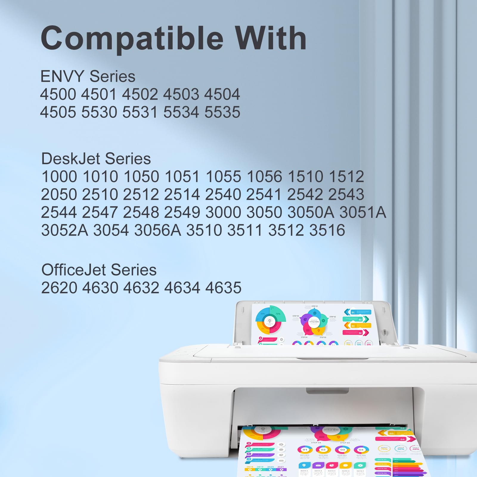 Cartlee Remanufactured Ink Cartridge Replacement For HP 61XL For Deskjet 1000 1010 1050 1055 1510 1512 2000 2050 2510 2512 2540 2542 2543 2549 3000 3050 Envy 4500 4501 4502 4503 4504 Black Color 3 Pk