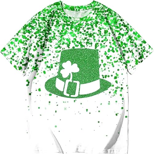 Miniatura 2 de Womens ST. Patrick's Day Tee Tops Clover St Paddys Day Shamrocks T Shirts Vintage Festival Tshirt Tunic Top