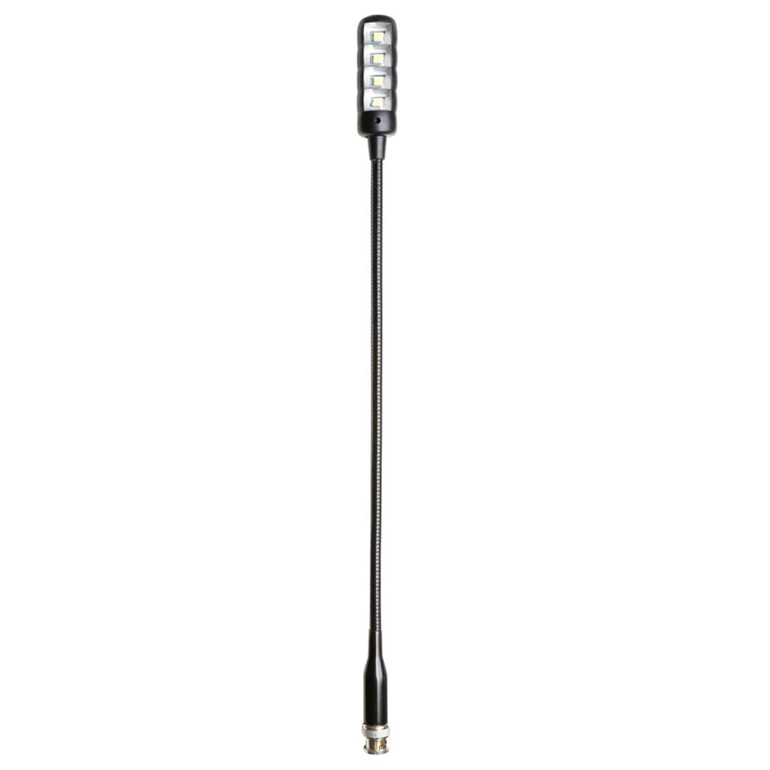 Adam Hall Stands SLED 1 ULTRA BNC - Lampe col de cygne, connecteur BNC, 4 LEDs COB, Weißes Licht