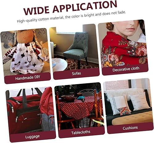 Miniatura 3 de EXCEART 36pcs Up Supplies Style Material Flower Light Squares Fabric Precut Bundles Sewing Making Square Craft Clothes Crafts Print Quilting Manual