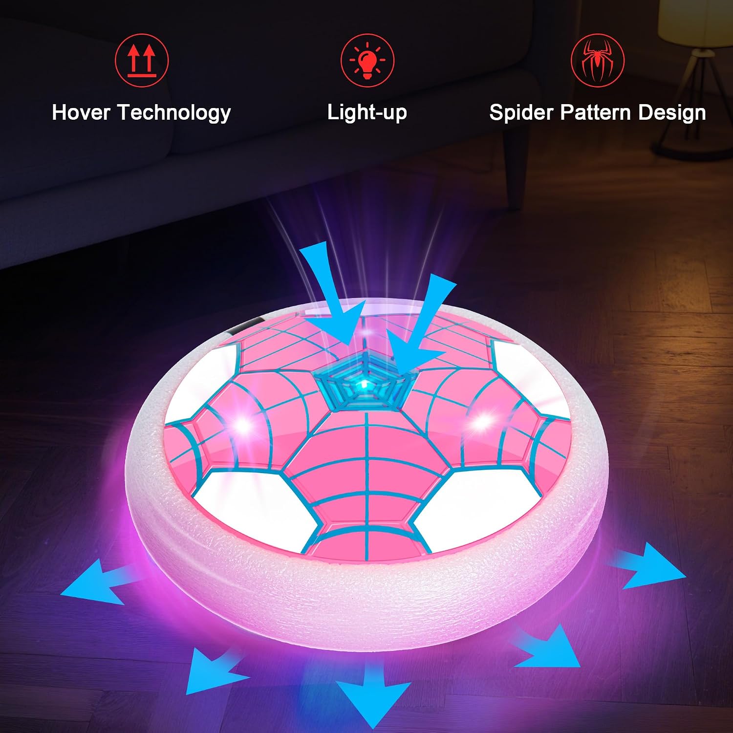 Hover Soccer Ball Toys for Kids, 2 Pack Indoor Floating Soccer Ball image 3