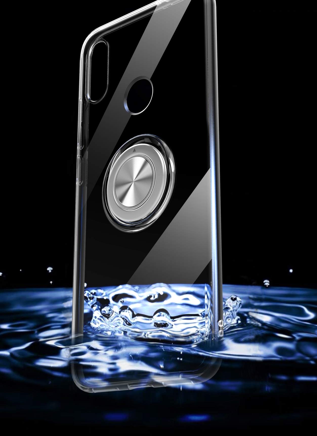 SORAKA Cover Trasparente Per Huawei Mate 20 Pro Con Il Supporto Anello