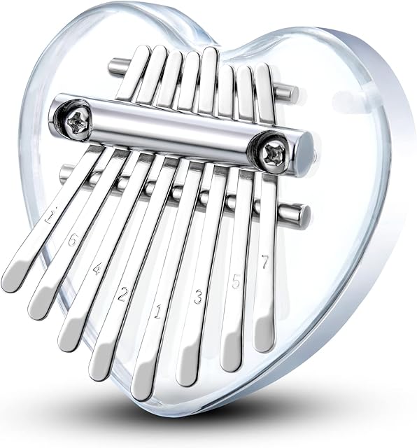 Mini kalimba pianino kciukowe 8 klawiszy, przenośne pianino z litego drewna Mbira Finger dla dzieci i dorosłych, kieszonkowe prezenty muzyczne dla początkujących z łańcuszkiem