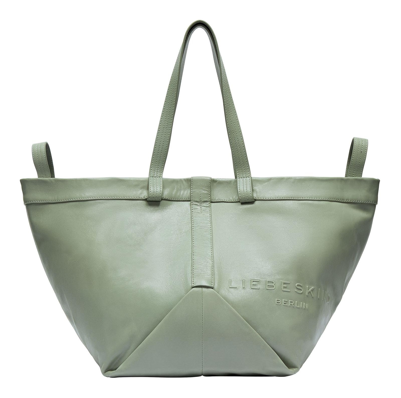 LIEBESKIND BERLIN Leather shopper bag Elvira Lamb SF Verna Shopper Opal Green