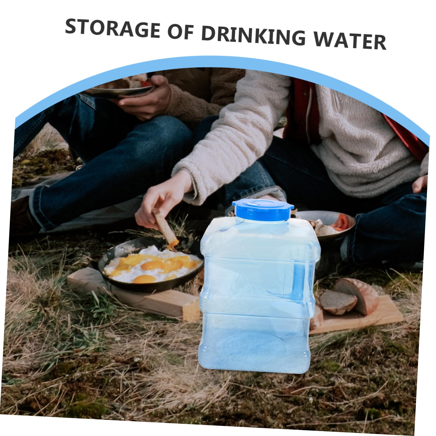 ifundom Camping Wasserkanister Robuster Wasserbehälter mit Tragegriff für Outdoor Aktivitäten Sicheres Trinkwasser Geräumiger Stauraum für Campingbedarf