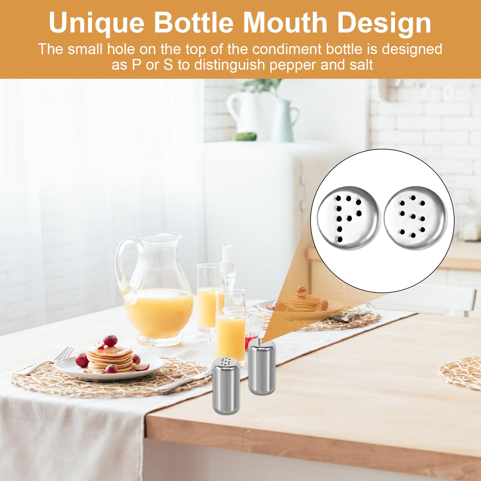 Ensemble Salière Et Poivrière Mignonne, Distributeur D'épices Avec Couvercle En Acier Inoxydable Et Verre Rechargeable Pour Table De Cuisine, Camping-car, Camping, Barbecue (noir, Blanc