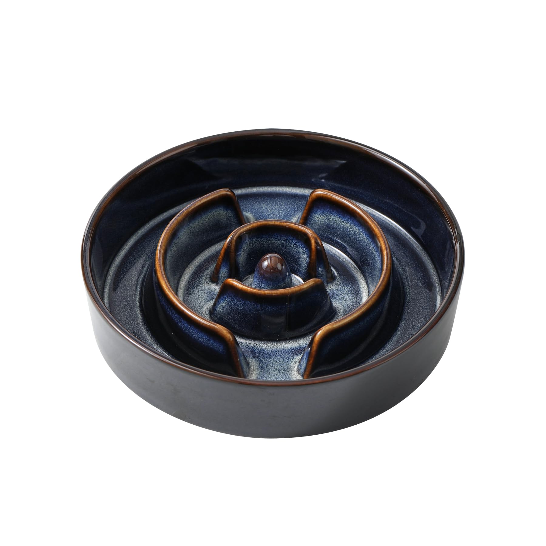 Havniva 1.2 Cup Slow Feeder Dog Bowls, 7.3” Ceramic Dog Slow Feeding Bowls for Small Dogs Puzzle Dog Food Bowls for Fast Eater, Pet Slow Feeding Dish Non-Slip & Anti-Choking — image 1
