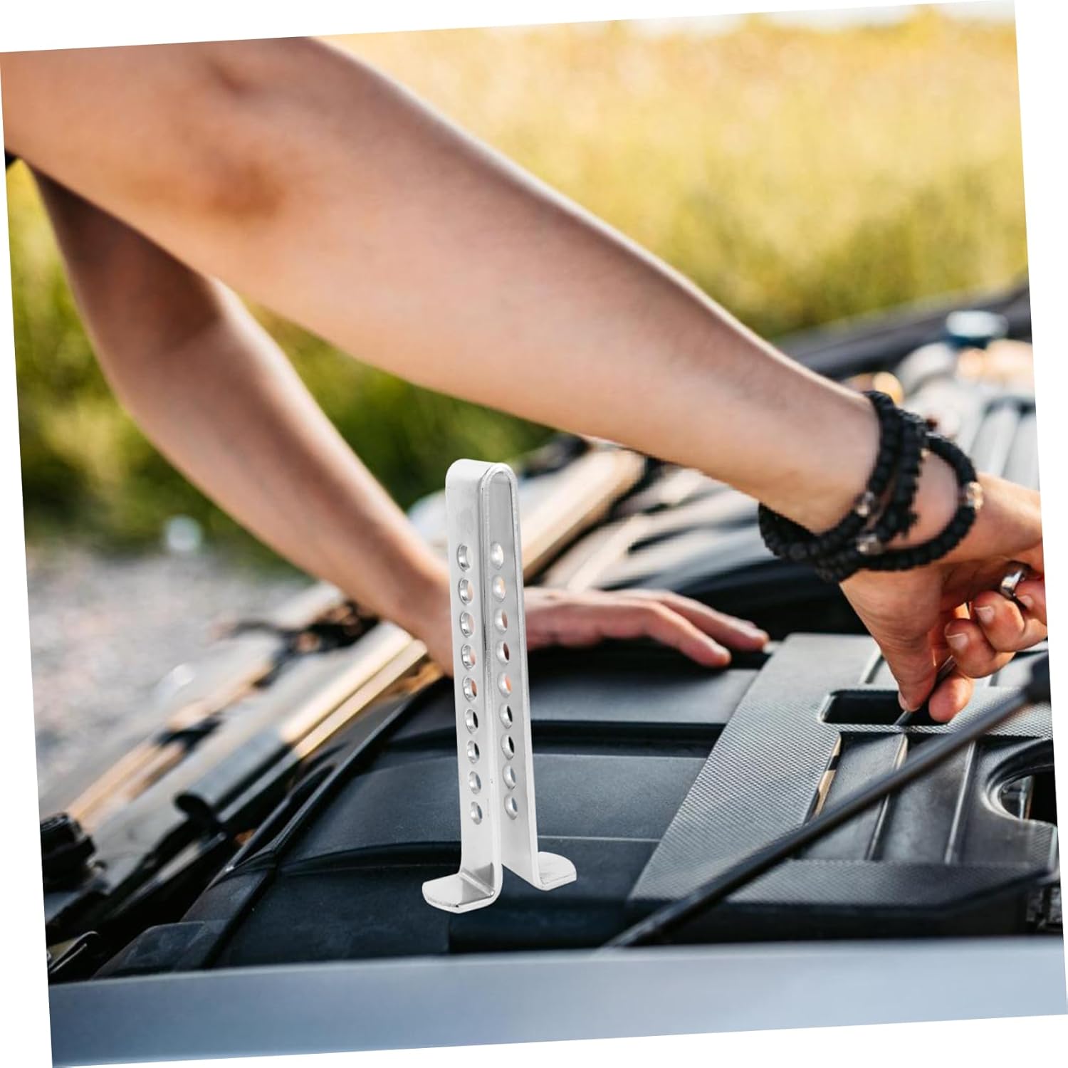 Car Clutch Lock Adjustable Anti-Theft Device for Brake Pedal Fit Telescopic Security System for Steering Wheels High-Strength Construction Easy One-Key Operation