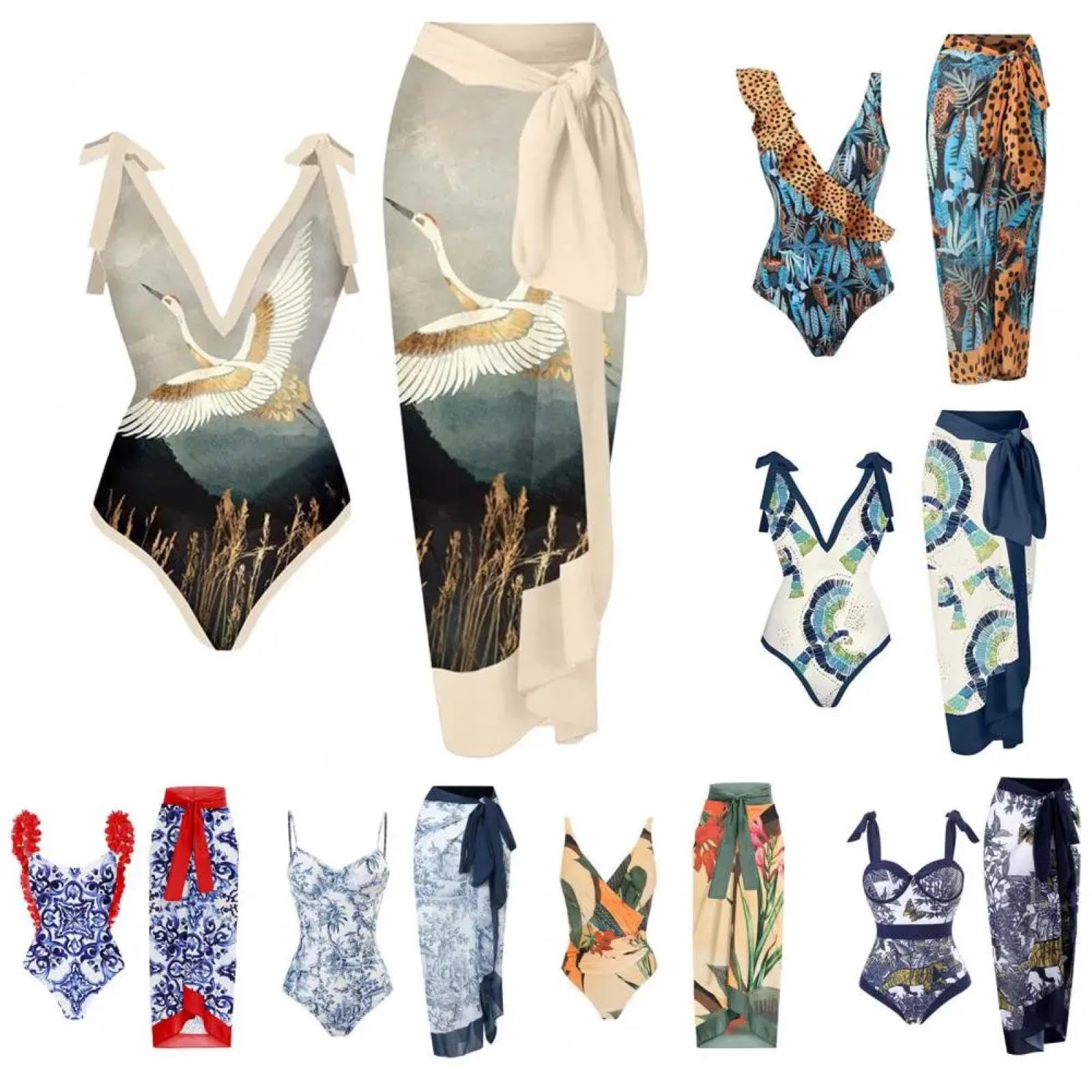 Maillot De Bain Baignade Polyester Extensible Femmes Maillots De Bain avec Robe Longue Vêtements Surf