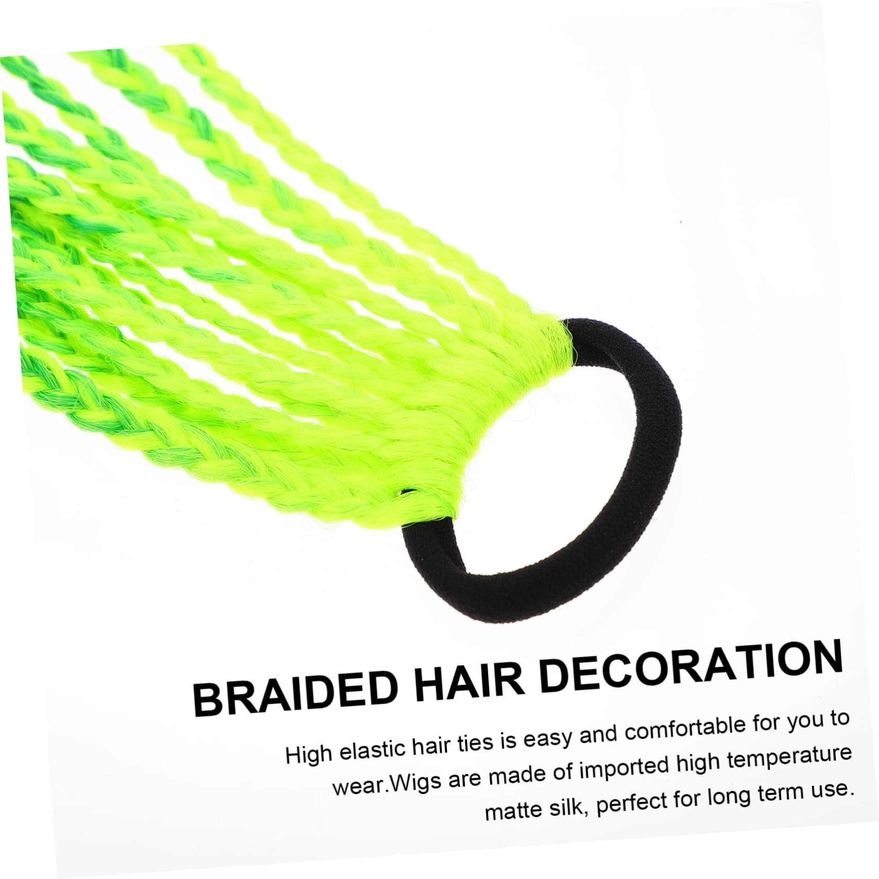 TINEASUR 1pc Kids Wig Braids Headdress Fake Braid Wig Decor Girls Hair Accessories for Party