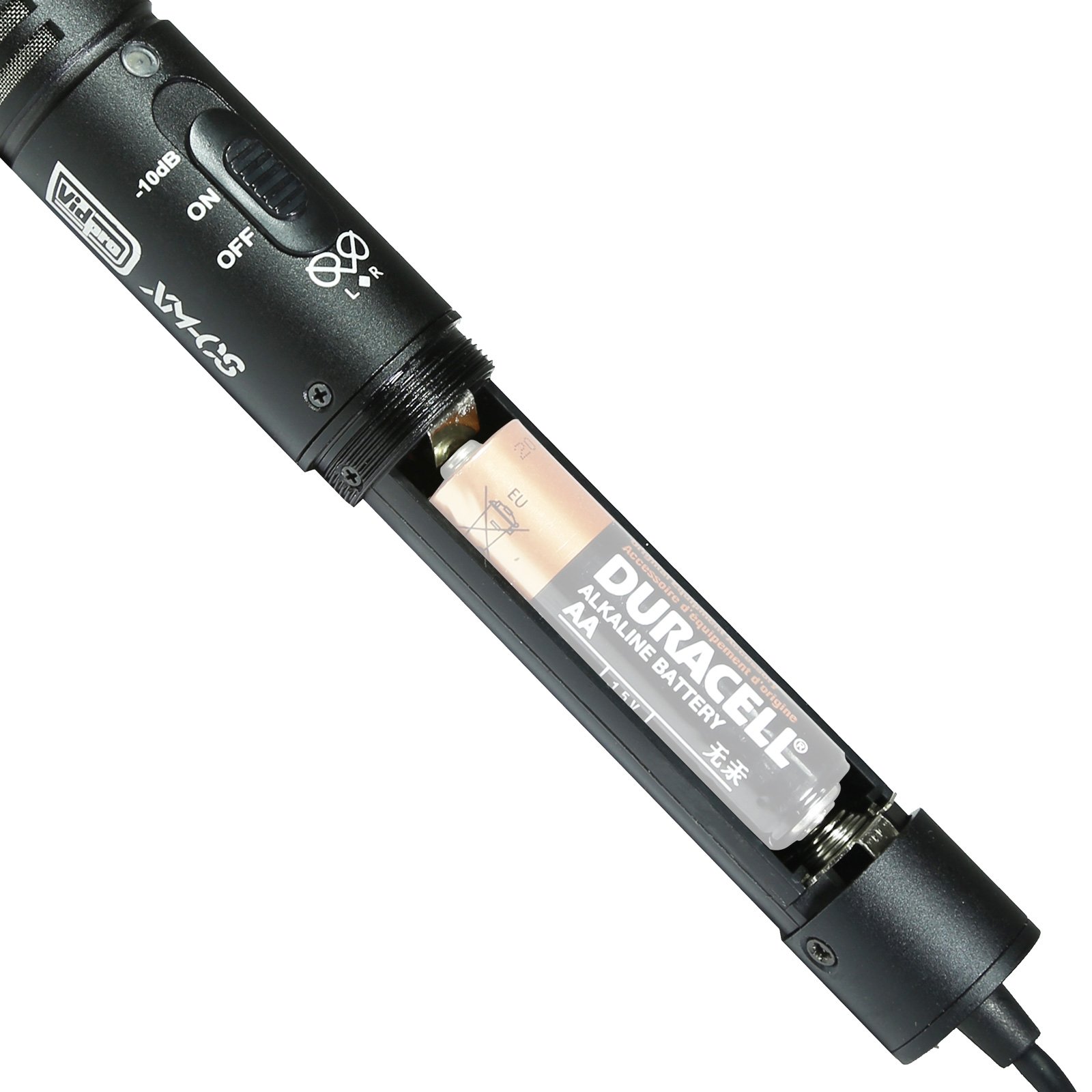 Vidpro estéreo XY micrófono de condensador para cámaras réflex, videocámaras y cámaras de vídeo