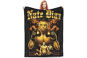 Nate Diaz Fuzzy Blanket Perfect for Fight Nights