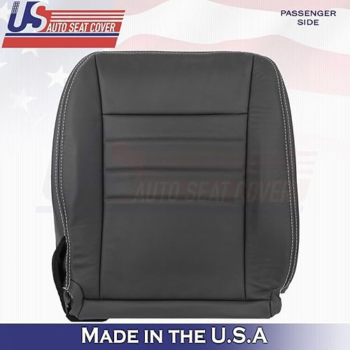 Miniatura 9 de U.S.AutoSeatCover 2013 2014 Compatible con Dodge Charger SXT Driver Passenger Bottom Fundas de asiento de cuero BLK