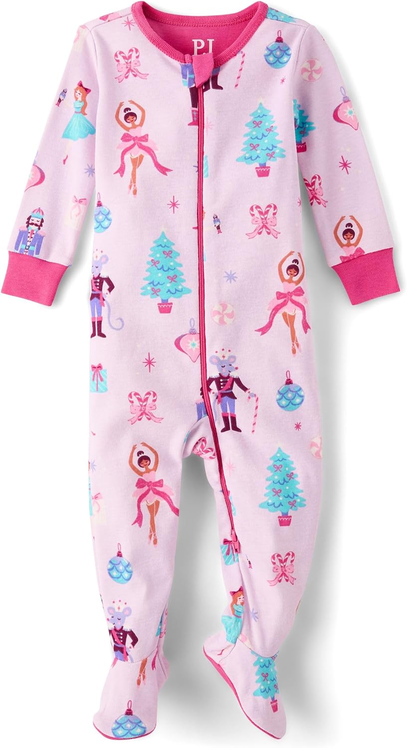 The Children's Place Baby And Kids, Sibling Matching, Christmas Pajama Sets, Cotton image 3