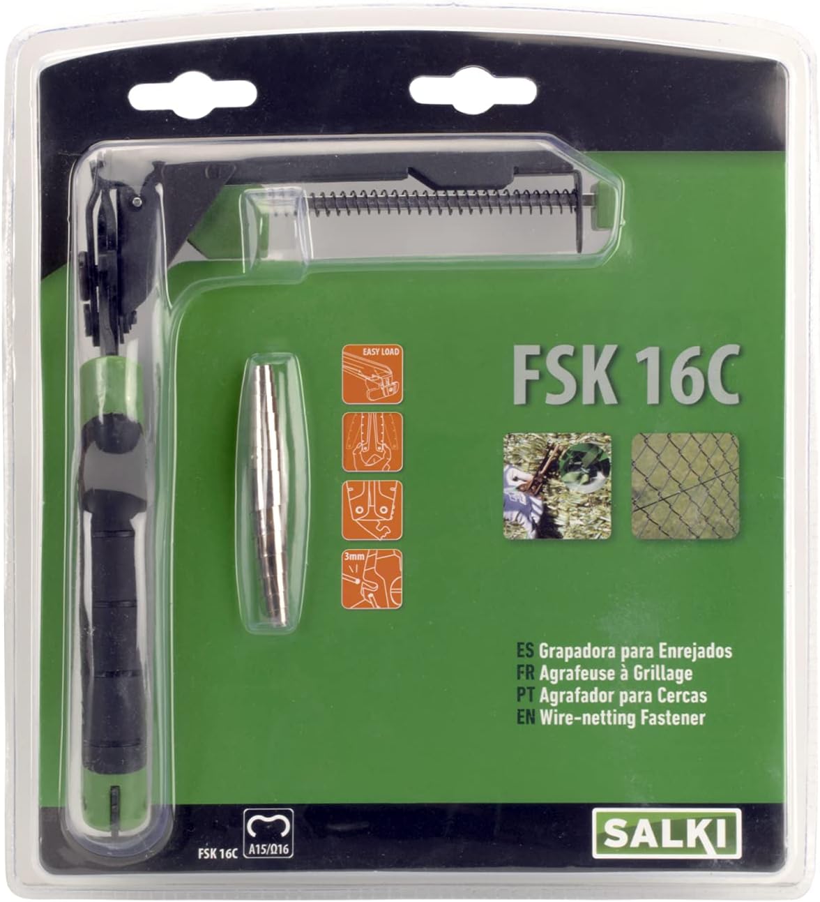 Salki 3301410 Pliers for Fences with Charger FSK 16 | omega16