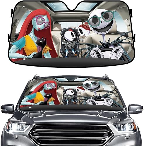 Miniatura 9 de Star Movie Baby Alien Guard - Parasol divertido para parabrisas de automóvil, SUV, camión (55 x 30 pulgadas), parasol para automóvil, parasol para