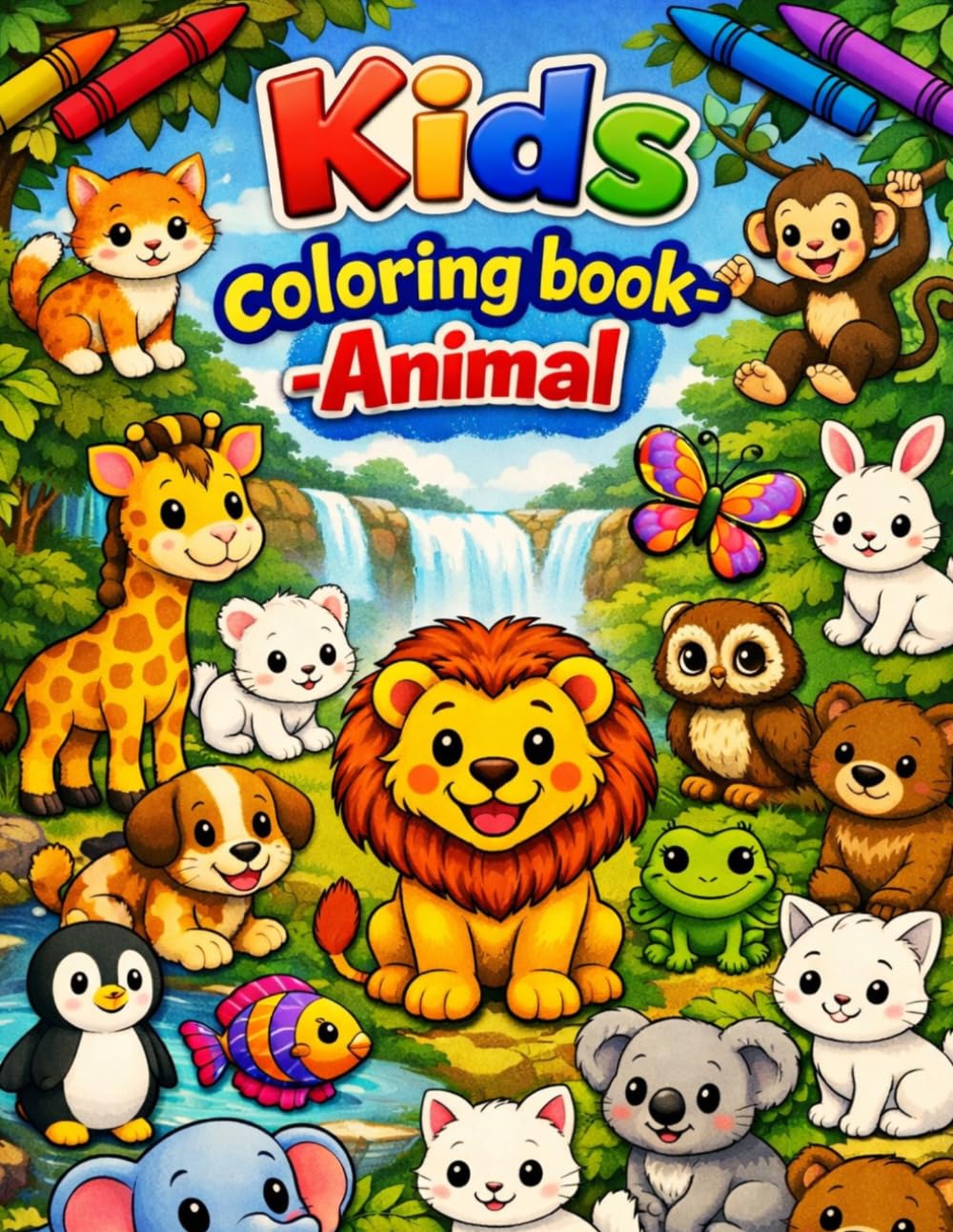 Animal Coloring Adventure: Fun Friends for Kids Ages 3–6