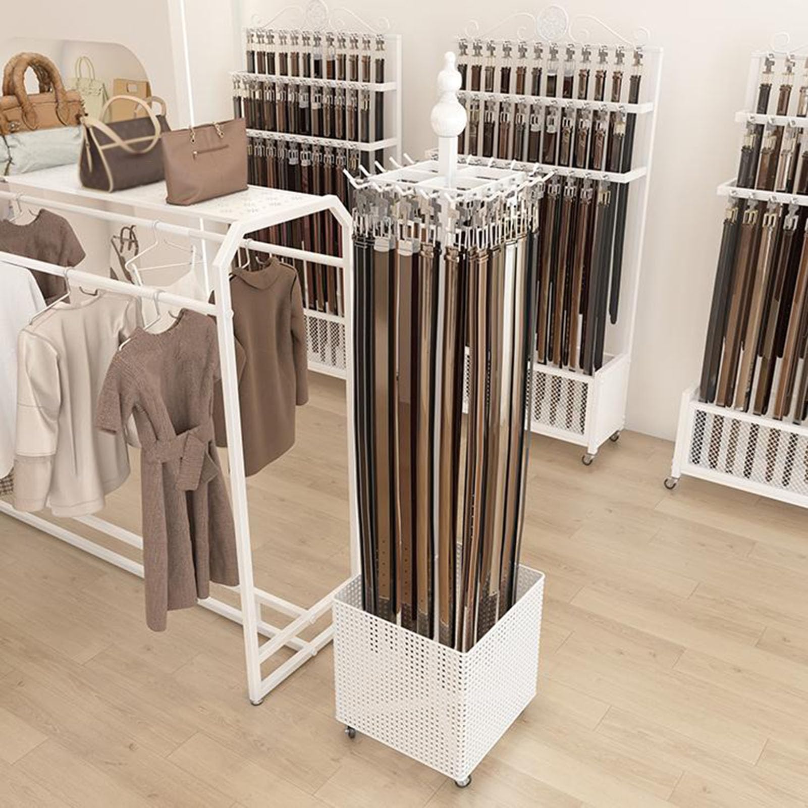 Cintura sciarpa cravatta Rack ,Espositore commerciale della borsa della sciarpa,Organizzatore banco di mostra dell'armadio degli uomini metallo ,Gioielli Collane Organizzatore Scialli borsa scaffale