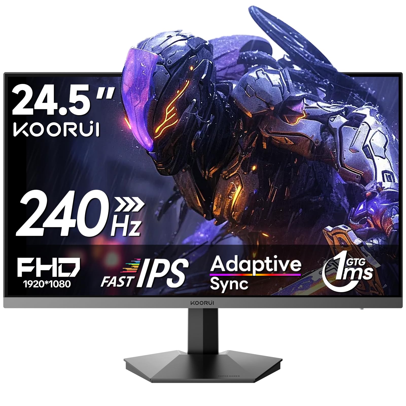 Amazon.co.jp: KOORUI ゲーミングモニター 24.5インチ FHD 240Hz