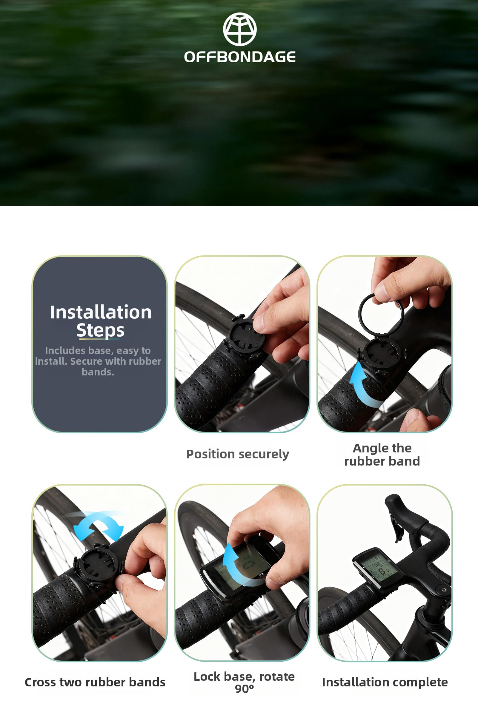 Compteur de vitesse GPS pour vélo avec rétroéclairage automatique étanche et longue durée de vie de la batterie