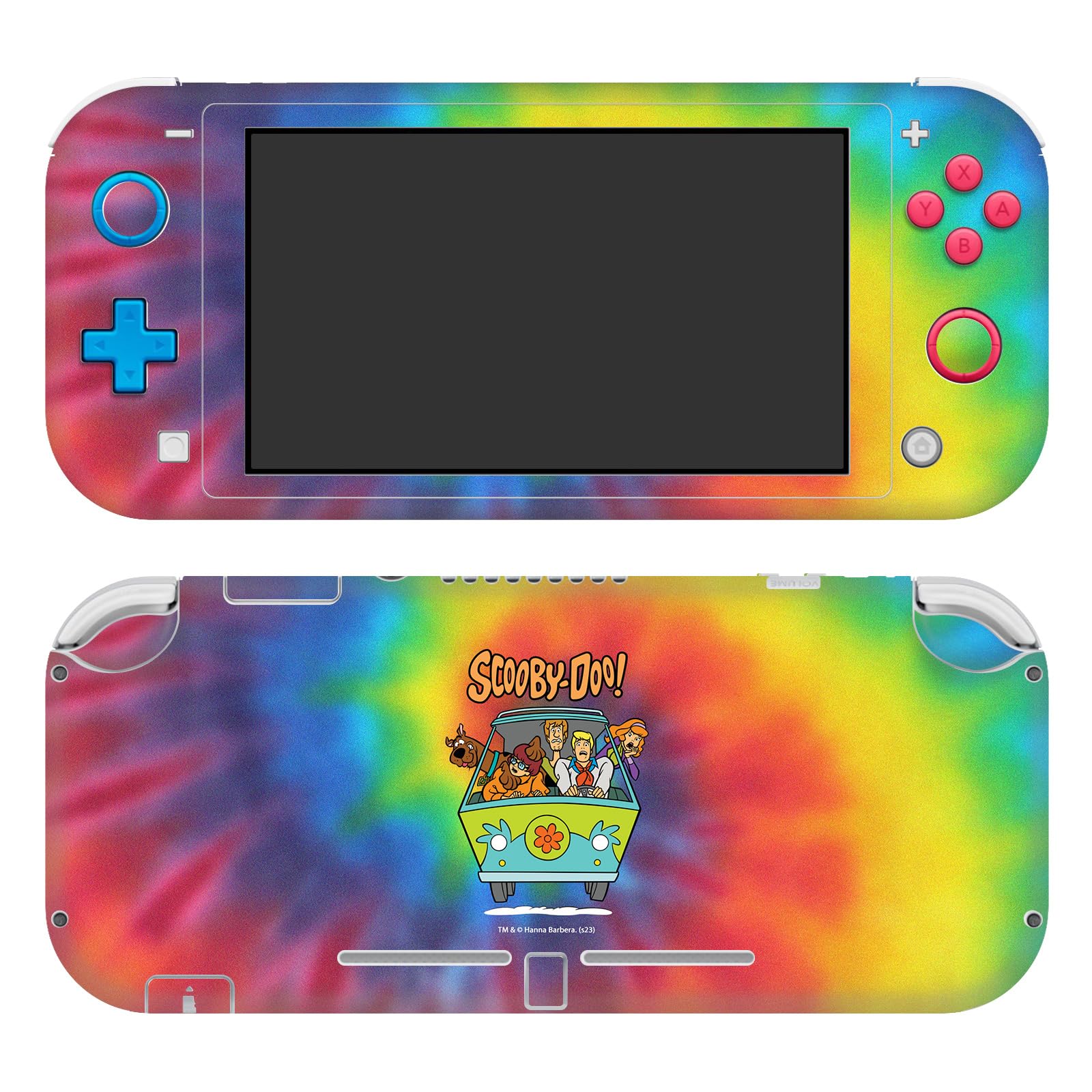Head Case Designs sous Licence Officielle Scooby-Doo Tie Dye Graphismes Vinyle Autocollant De Jeu Peau Autocollant Couverture Compatible avec Nintendo Switch Lite