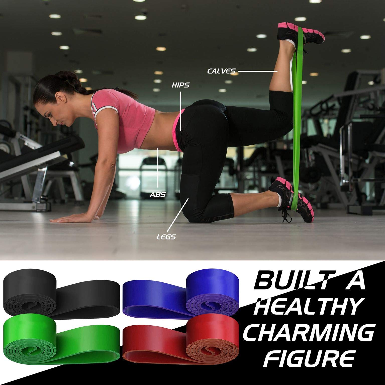 Juego de Bandas de Resistencia para Deportes láser con Bolsa de Almacenamiento, Core Sliders & Resistance Loop Bands, Value Set