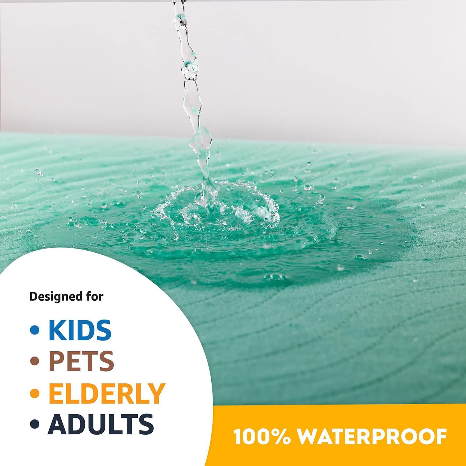 Waschbare Matratzenauflage | Wasserdichter Matratzenschoner | Wasserdichter Matratzenbezug, Waschbarer Polsterschutz, Inkontinenz-Bettpolster, Waschbarer Schutz, Bettnässpolster Für Kinder