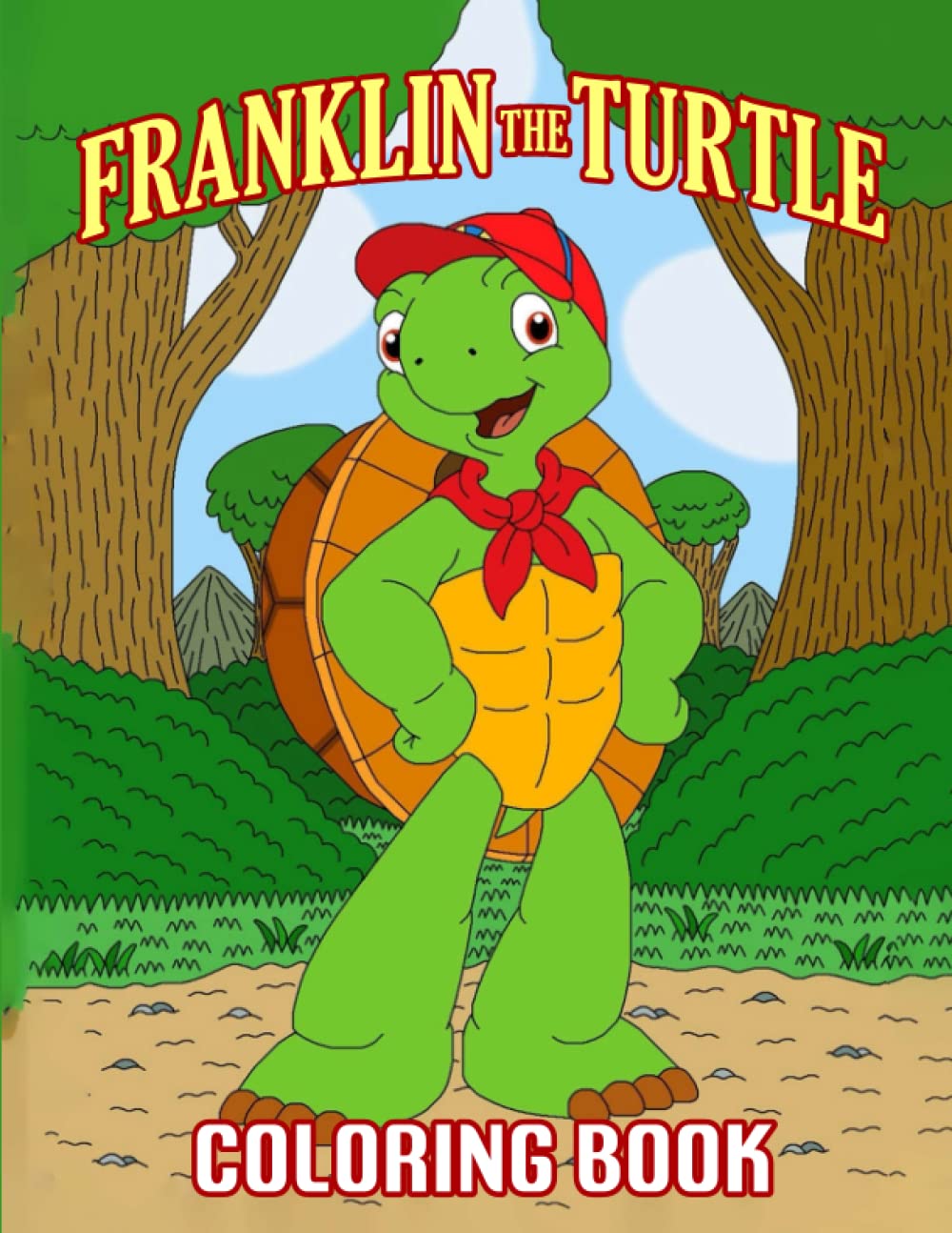 Frạnklịn The Túrtlẹ Coloring Book: Great Coloring Book With Jumbo Giant Coloring Images To Relax And Boost Creativity For Frạnklịn The Túrtlẹ Fans