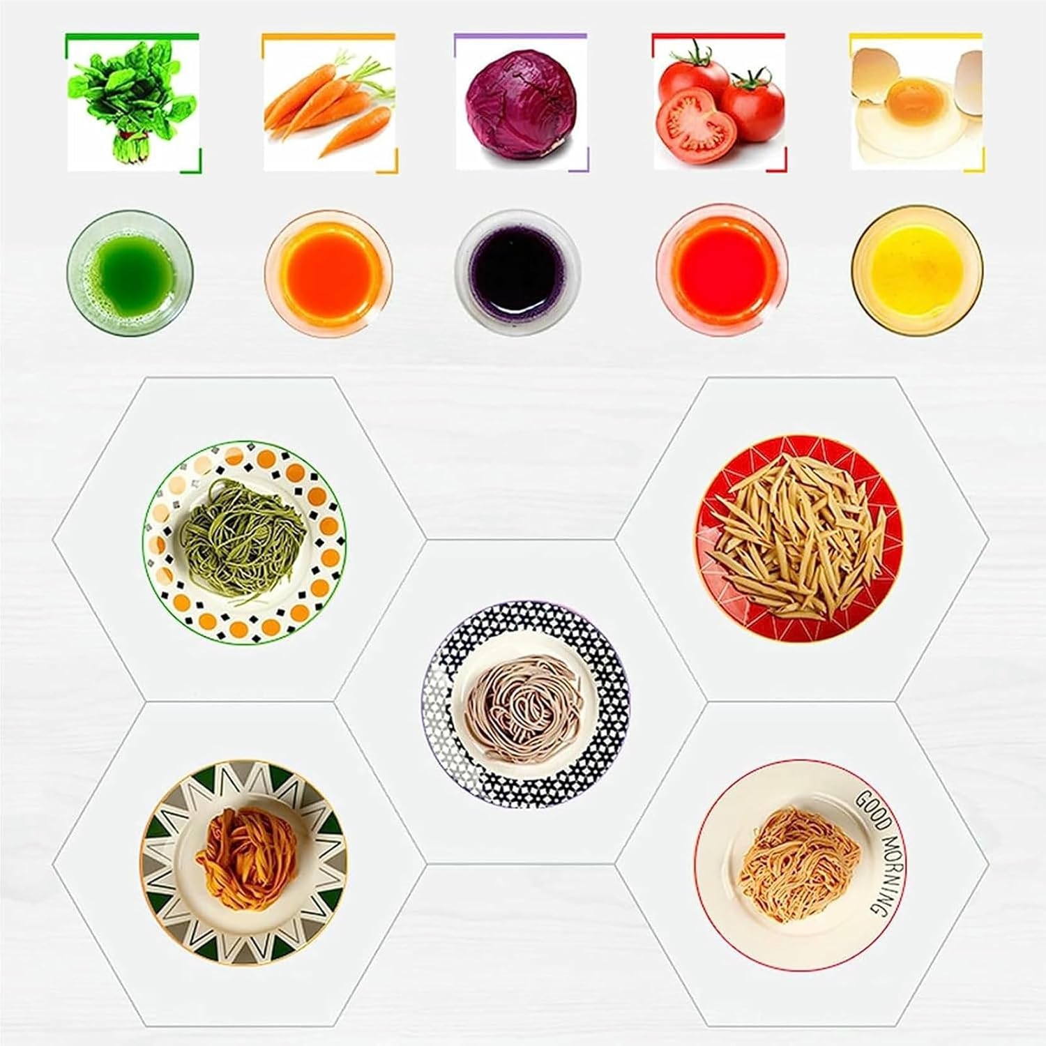 Pasta Maker, Electric Pasta Machine with Thirteen Noodle Modules for Spaghetti & Fettucine And More, Easy To Use,Red