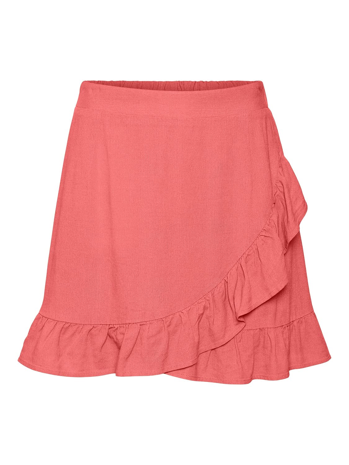 VERO MODA Women's Vmmymilo Hw Mini Skirt WVN Ga Skirt, Georgia Peach, M