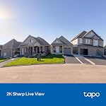 Tapo Smart Video Wireless Doorbell Camera - 2K, 160° Ultra-Wide View, Up to 180 Days Battery, Alexa, Google Assistant Compatible, Free AI Person Detection, IP54, SD/Cloud Storage, D205