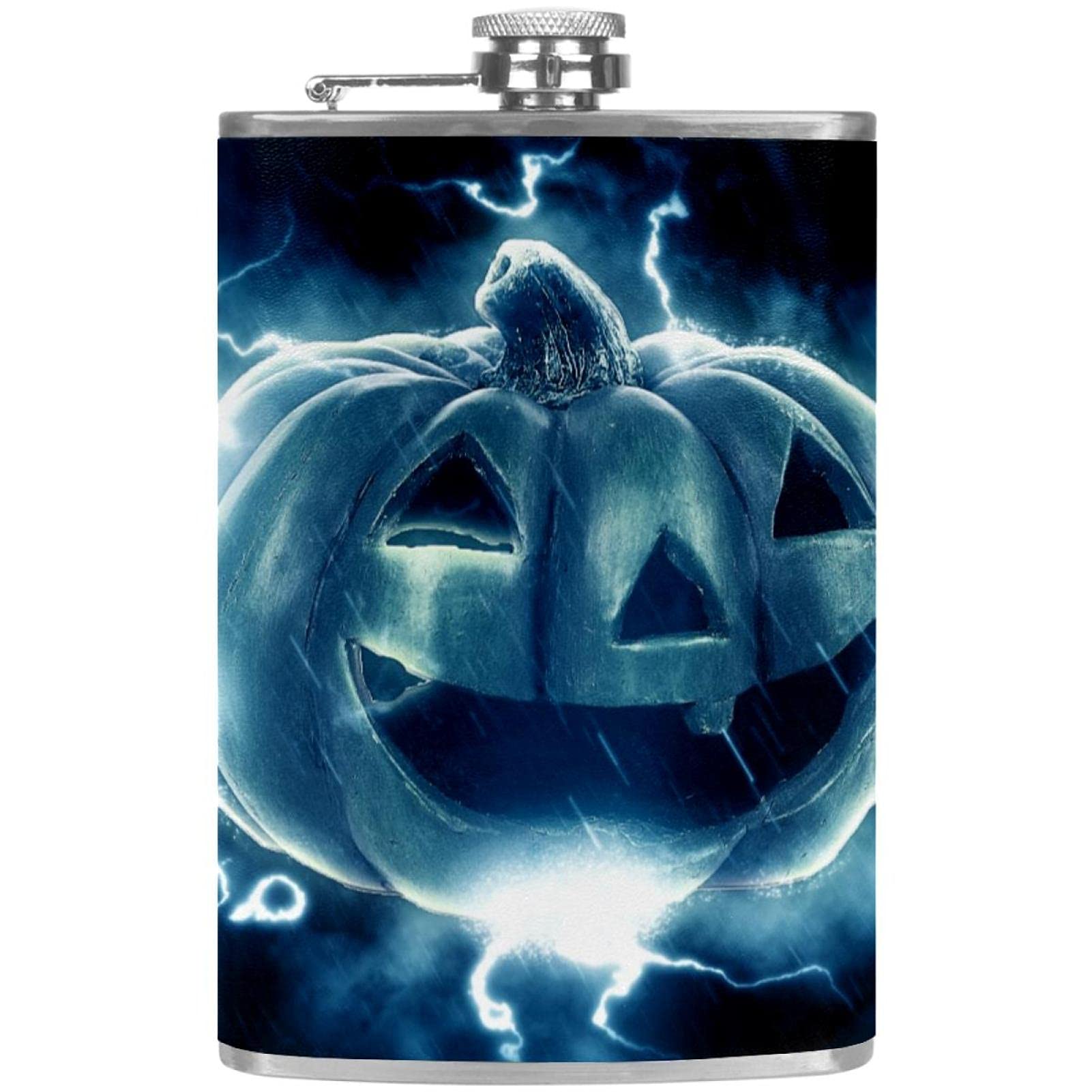 Flasque pour liqueur citrouille Halloween avec entonnoir pour boisson et fête