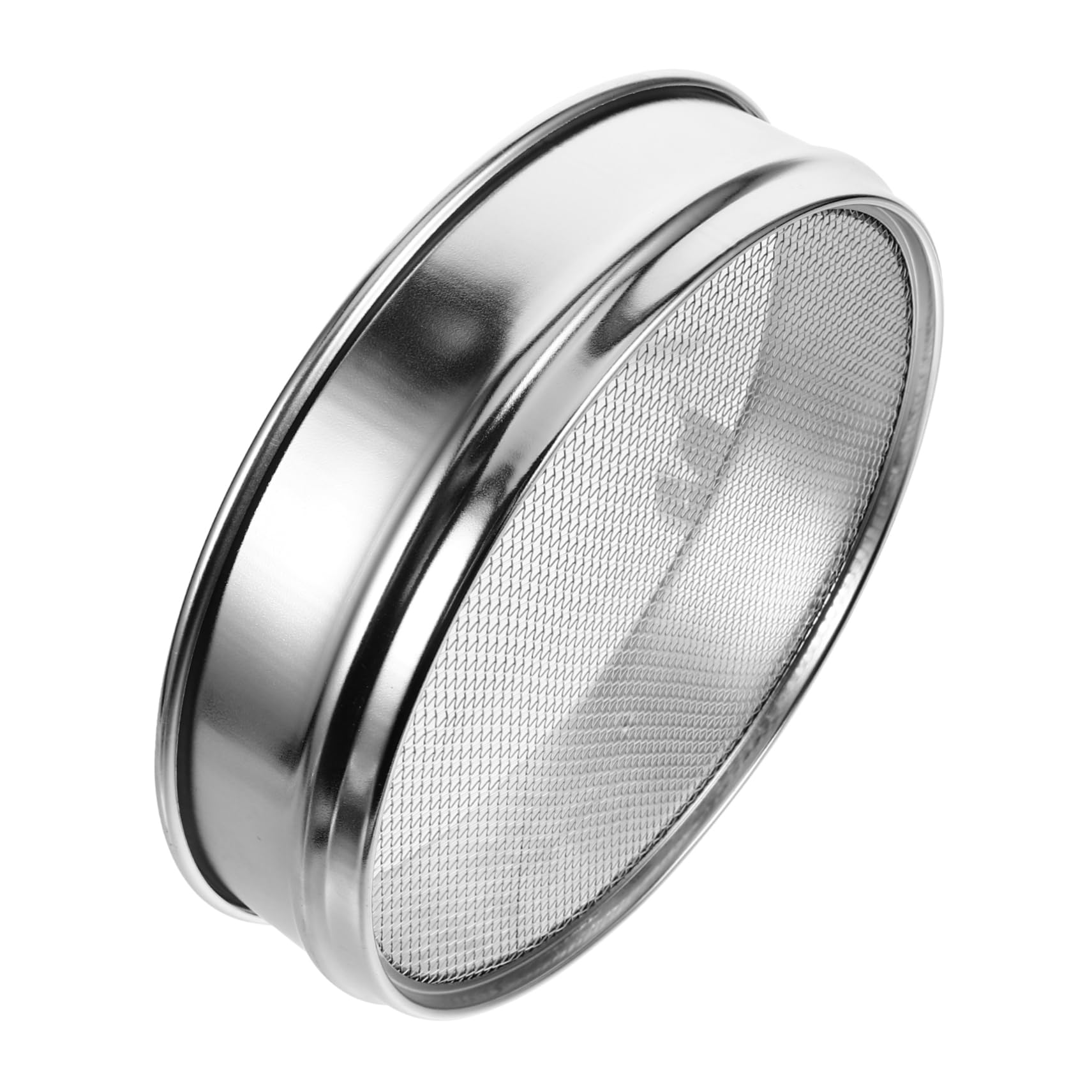 KICHOUSE Soil Sieve Test Sieve Sand Sifter Stainless Steel Sieve Fine Mesh Sifter for Gardening Sieve for Gardening Soil Lab Tools Stainless Steel Soil Sifter Garden Sifter Garden Sieve