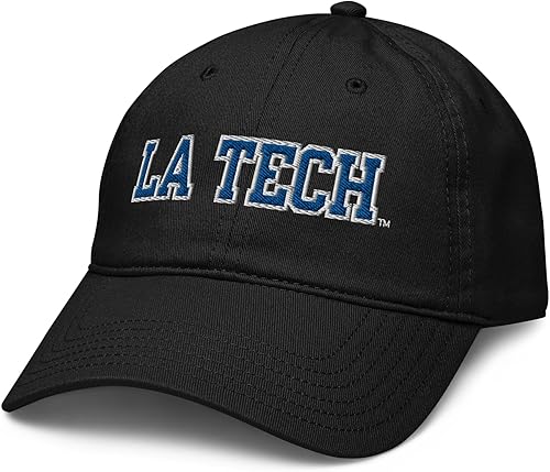 Elite Authentics Louisiana Tech Bulldogs Bold - Gorra de béisbol ajustable con licencia oficial Elite Authentics Louisiana Tech Bulldogs Bold - Gorra de béisbol ajustable con licencia oficial