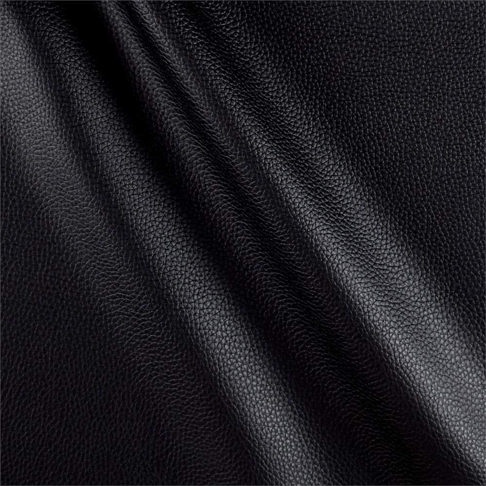 J Allen Fabrics - Cabo Faux Leather Upholstery Vinyl Fabric (Black, 5 Yards x 54" Wide)