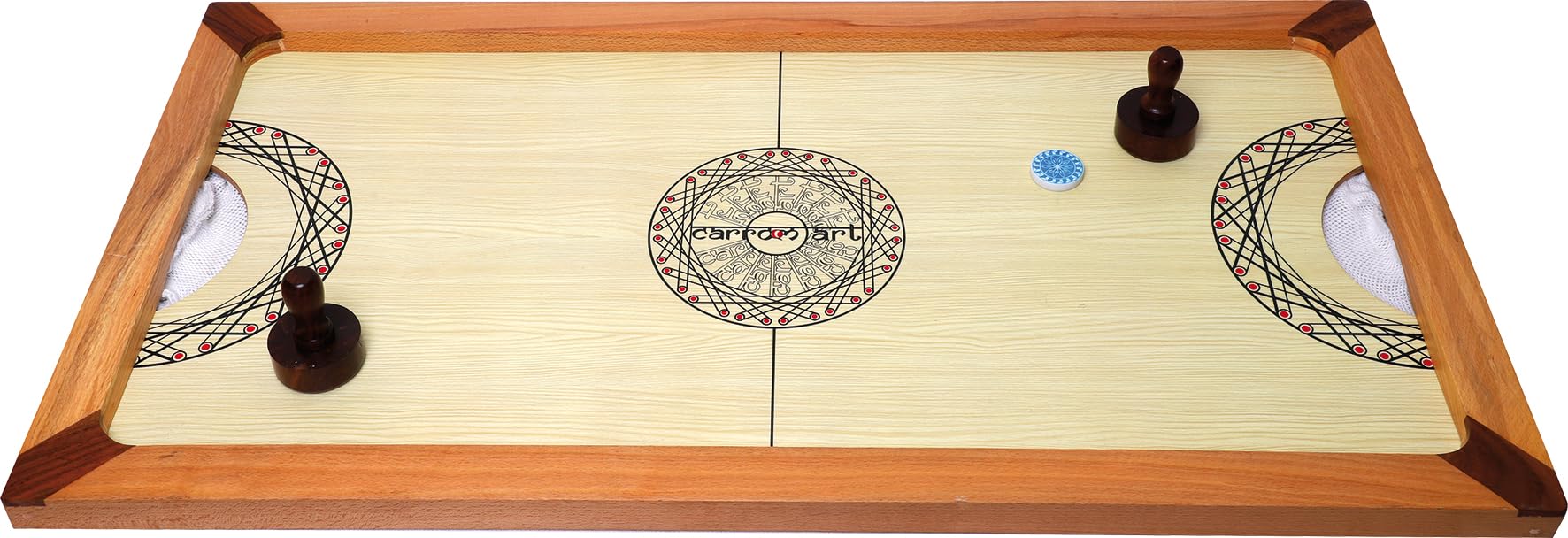 Carrom Art | Le Shuffle Puck ou Air Hockey Mango - 90 x 45 cm