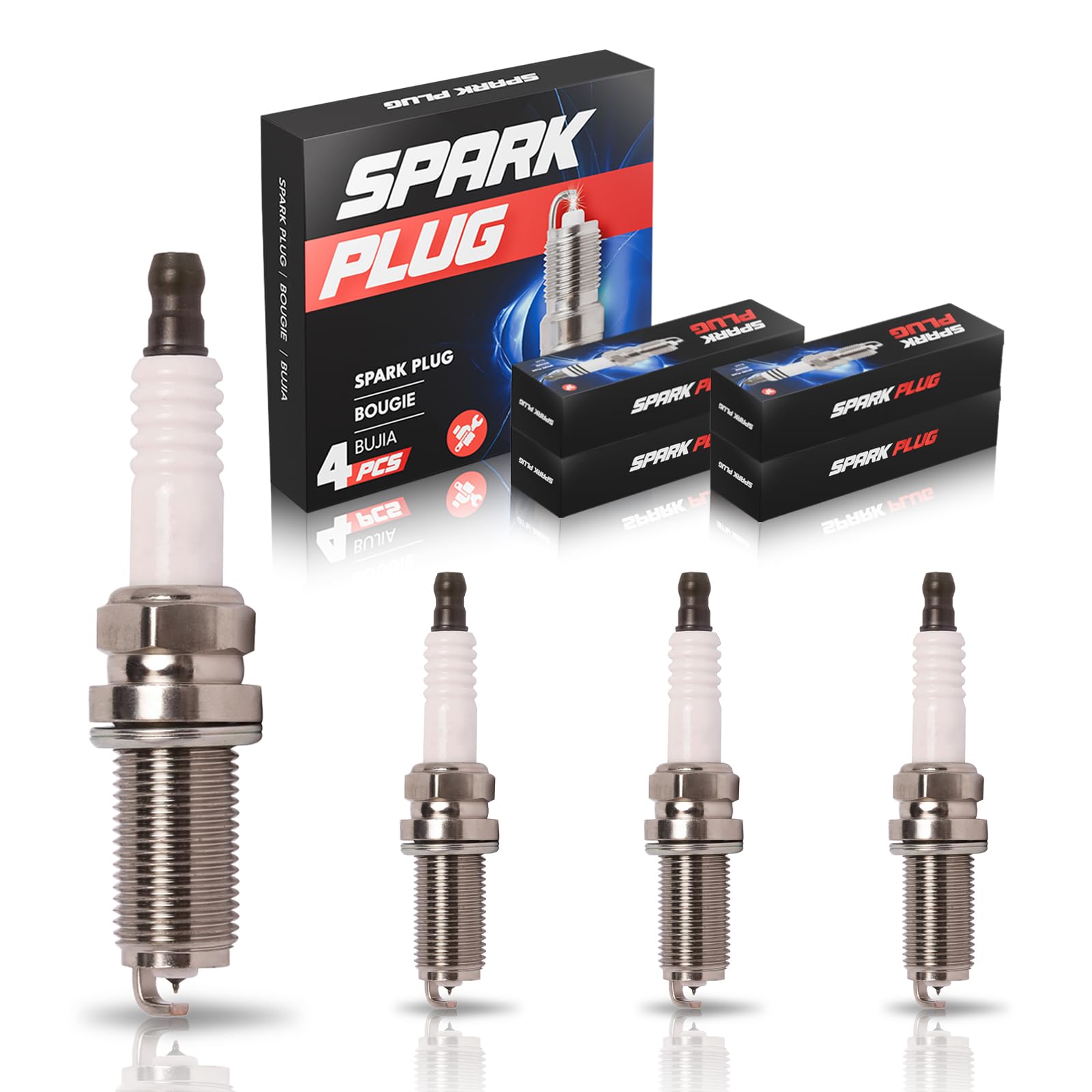 ENA Iridium Spark Plugs Compatible with Honda Civic Insight Toyota Tacoma 4Runner Acura ILX Suzuki Grand Vitara Kizashi 1.3L 1.5L 2.4L 2.7L 2005 2006