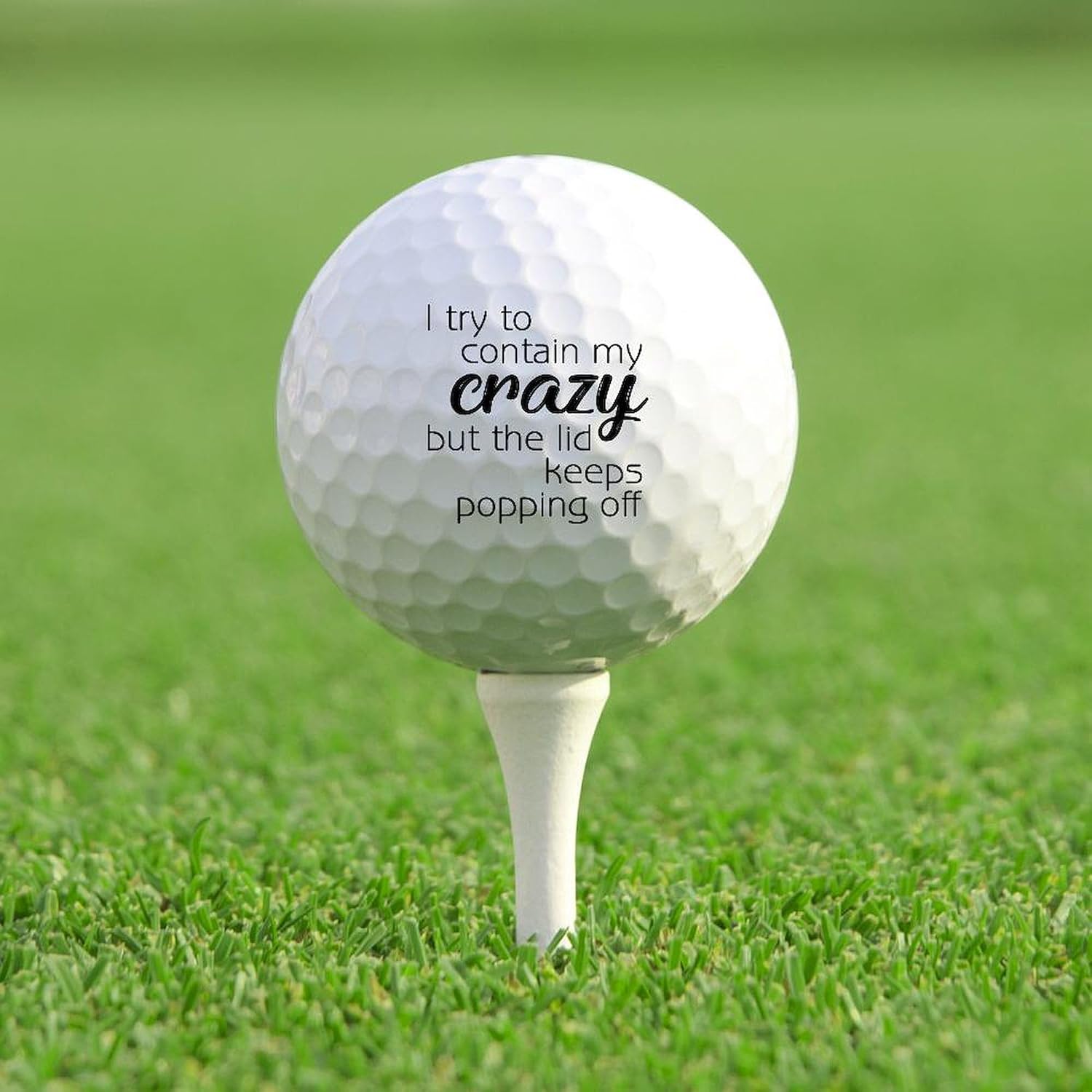 CafePress Crazy Novelty Golf Balls (Pk of 12)