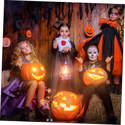 Miniatura 6 de Abaodam Lámpara de árbol de hoja de arce de calabaza, recompensa pequeño árbol de plástico