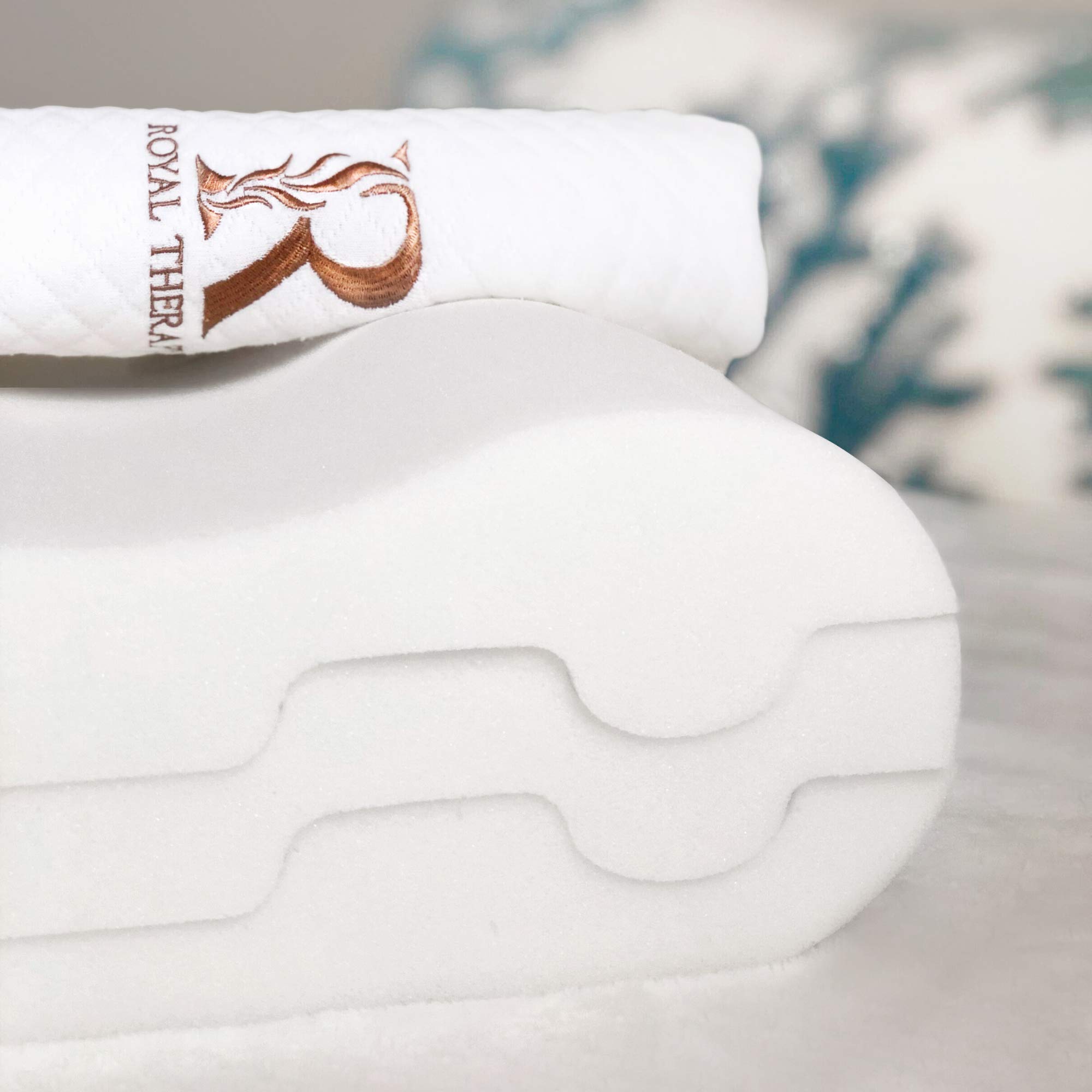 Royal Therapy Queen Memory Foam Pillow, Pharmonis USA, Neck Pillow