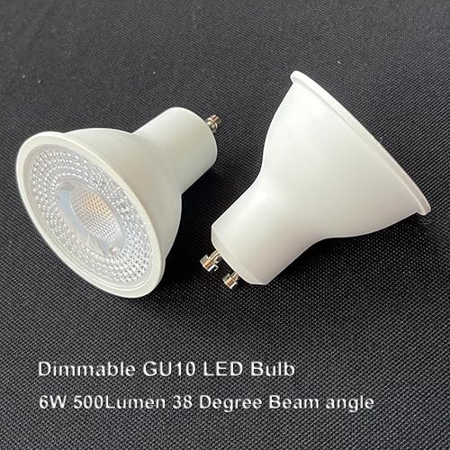 Miniatura 4 de KAKEMONO Bombilla LED GU10 regulable de 6 W 600 lúmenes, reemplazo halógeno de 50 W, foco de 38 grados para cocina, campana extractora, iluminación