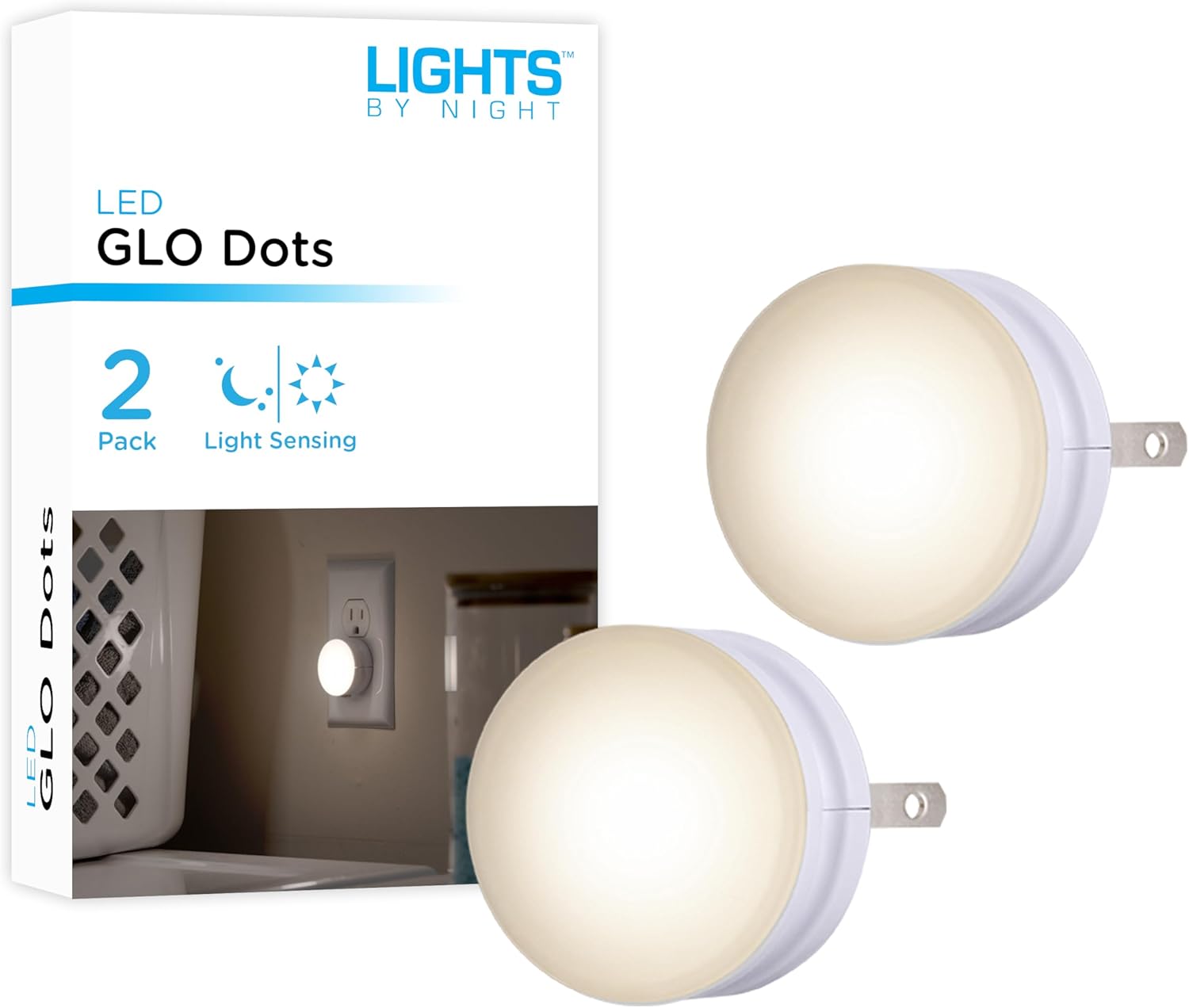 LED Night Light with Dusk to Dawn Sensor – 2 Pack Warm White