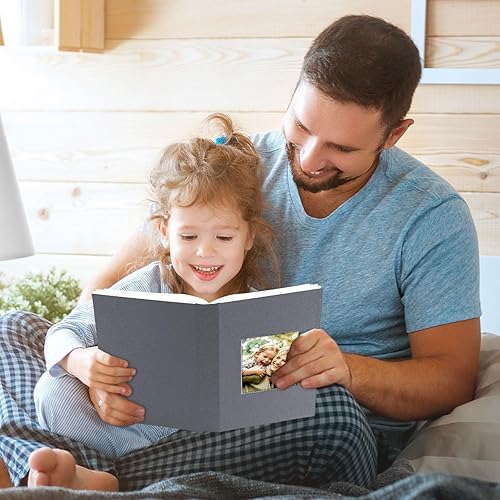 Miniatura 6 de Ywlake Álbum de fotos de 4 x 6, 50 unidades, mini libros de fotos de cuero de pequeña capacidad, cada paquete tiene capacidad para 50 cargadores