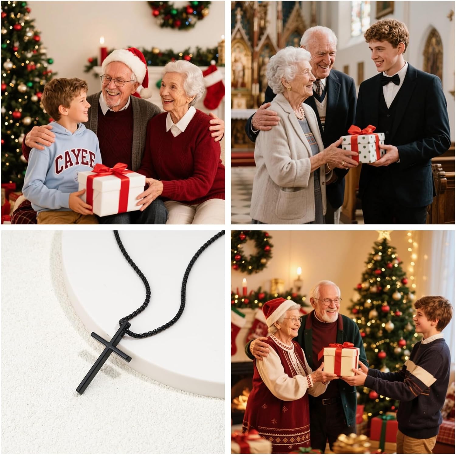 Teen Boys Gifts Ideas Cross Necklace for Men Boys Son Grandson Nephew Birthday Christmas Gifts - Image 8