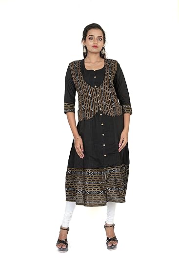Sambalpuri Certified Handloom Women's Pure Cotton Jacket