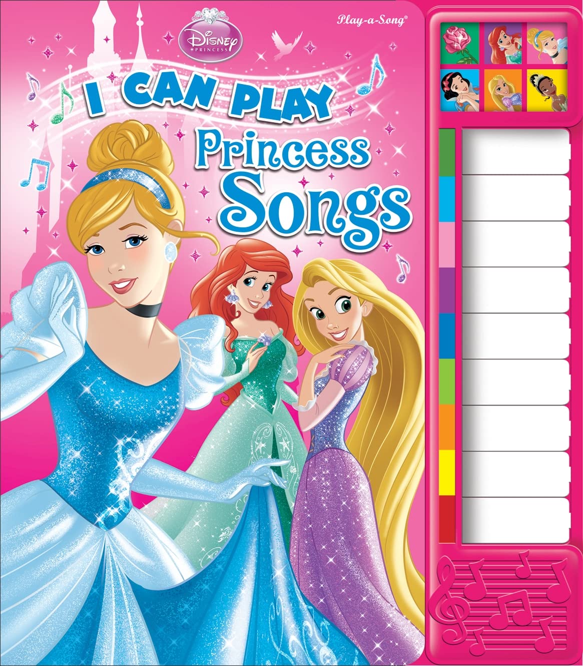 Disney Princess - I Can Play Princess Songs Board Book with Built-In Keyboard Piano - PI Kids (Disney Princess: Play-a-Song) Board book – Sound Book, February 1, 2013